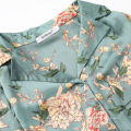 Custom made blouse loose floral and printing women chiffon blouse